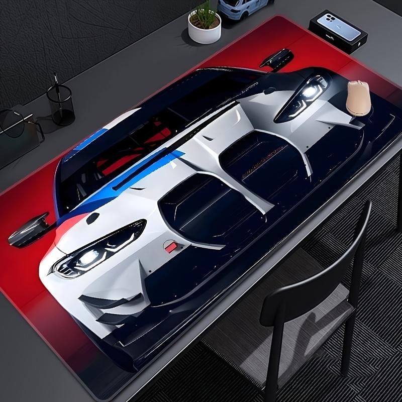 Lebendiges Sportwagen-Design Mauspads Groß Gummi Anti-Rutsch PC Schreibtischzubehör Mousepad für Büros und Gamer Tastatur Dekormatte