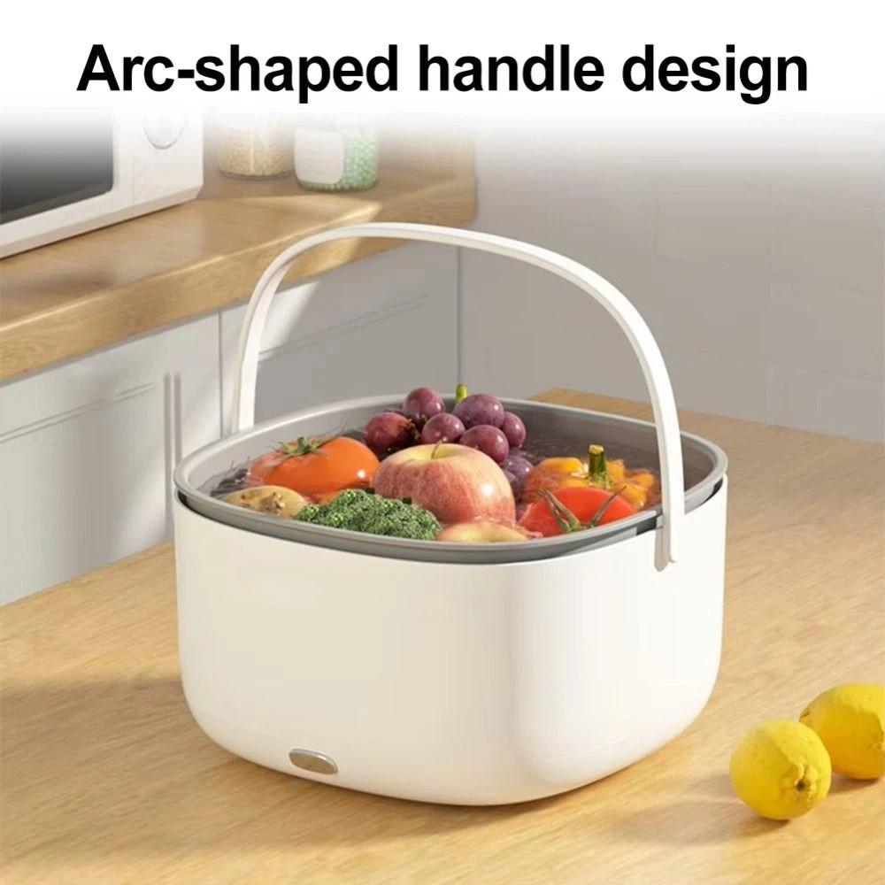 With Handle Ultrasonic Fruit Washing Machine Durable Electric Food Purifier Fruit Cleaning
