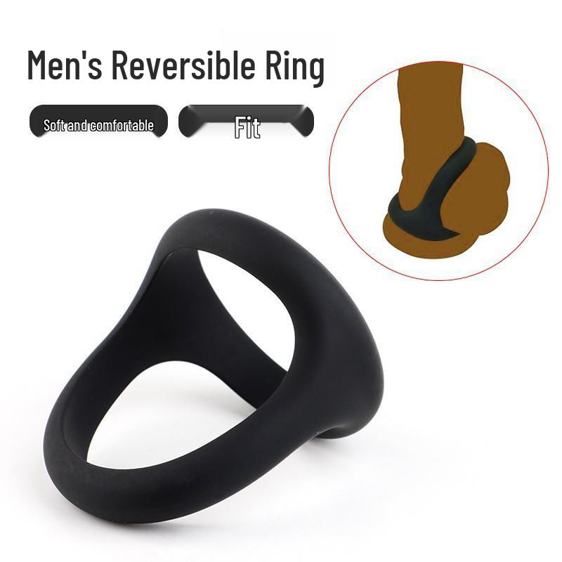 Cross-Dimensional Silicone Men's Long-Lasting Sperm Lock Ring