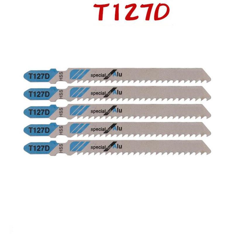 

Набор из 5/10 полотен для лобзика с Т-образным хвостовиком HCS, различные полотна для лобзика по дереву, пластику и металлу для Black & Decker Metabo T127D 5PCS