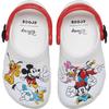 Crocs Mickey Friends Sabot Classique Confortable Polyvalent Bas Baskets de Marche Sabots pour Bébé Blanc 211485-90H