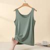 Plus Size L to 4XL Lace O-Neck Tank Tops Women's Lace Trim Camisole Bralette Casual Daily Layering Underwear Sleeveless Tee Tops