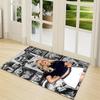 Fashionable Girl Collage Carpet Rug Soft Washable Antislip Home Living Room Sofa Mats Personalized Christmas Rug