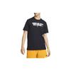 T Shirts Men's Black Crew Neck Moderate Straight Fit DM6272-010