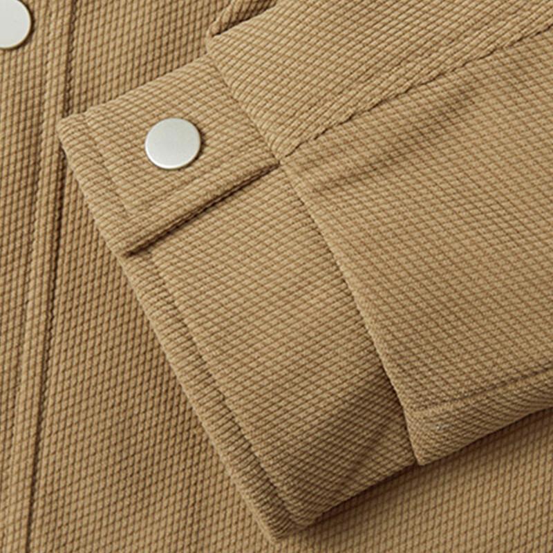 PLAYBOY Men's American Retro Lapel Fleece-Lined Jacket