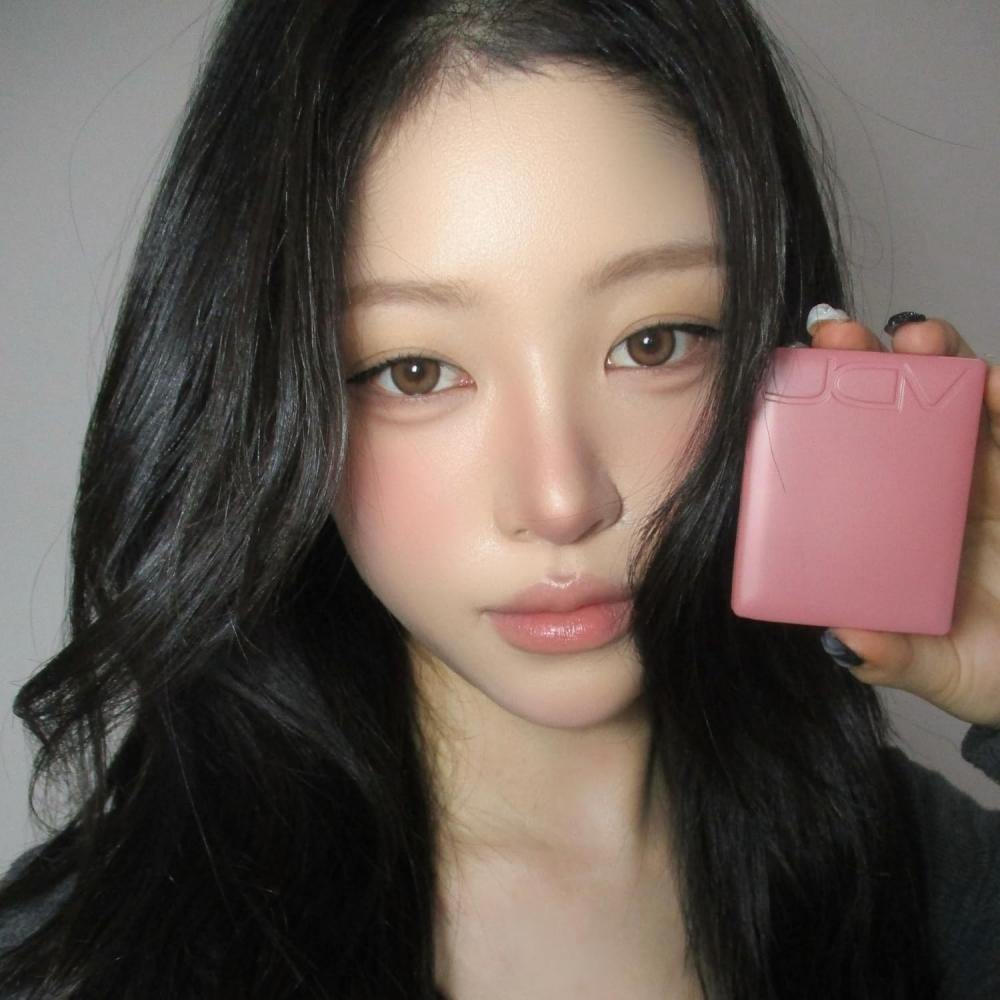 Vdl Cheek Stain Blusher Puff Set Soft Toffee 19 6g