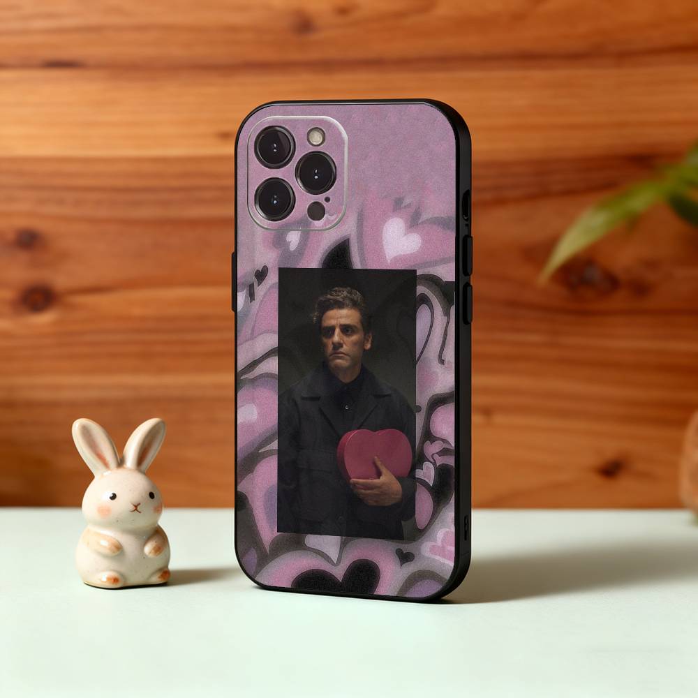 Actor O-Oscar I-Isaac Phone Case For iPhone17 16 15 14 13 12 11 Pro Max Plus,5G Soft Black Case