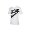 T-Shirts Herren Weiß Rundhals Mäßig Gerader Schnitt DJ1565-100