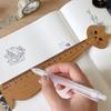 School Office Home Cute Household Wooden Drawing Ruler Straight Ruler Student Tools Sewing Ruler