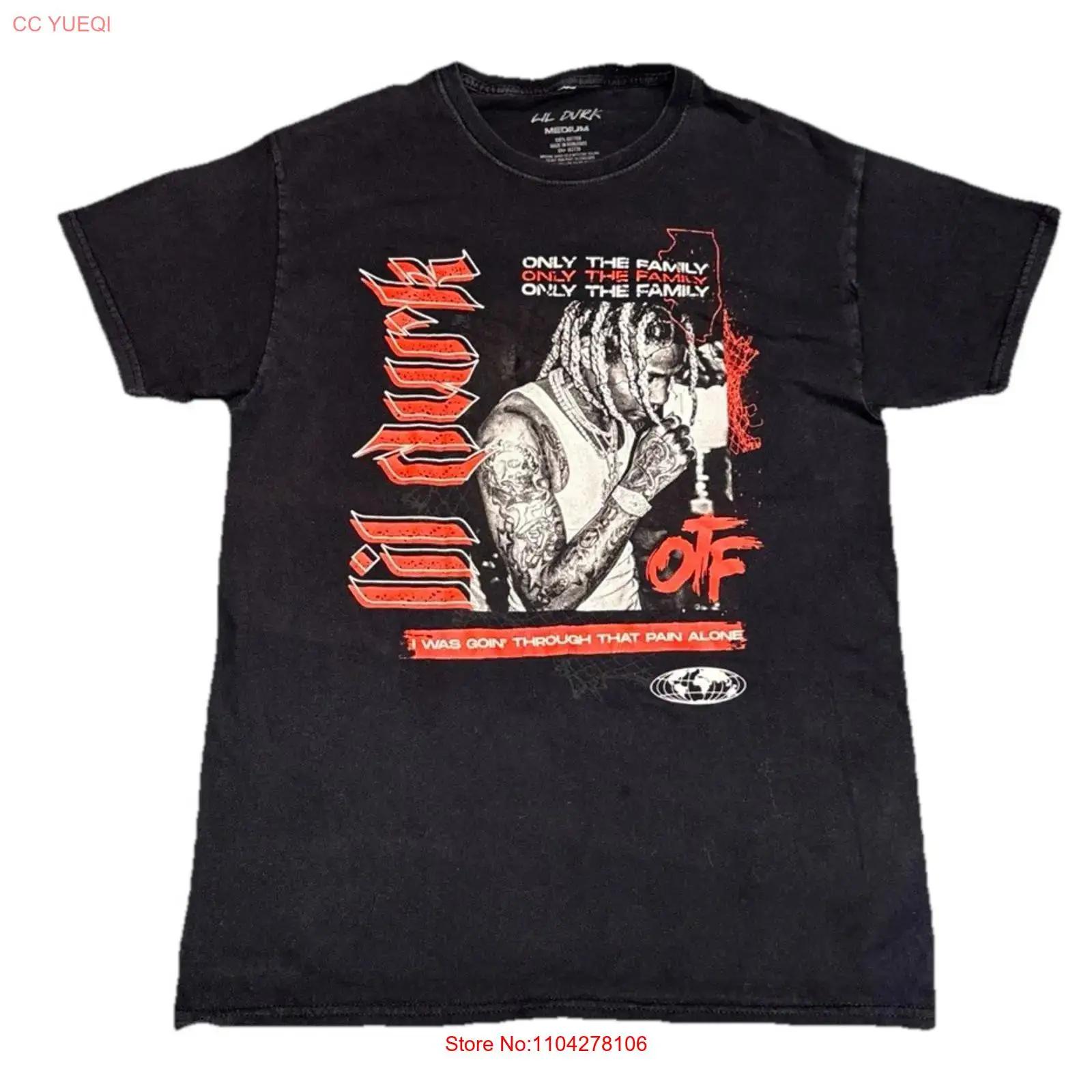 

LIL DURK BLACK GRAPHIC PRINT SHIRT OTF RAP HIP HOP RAPPER UNISEX ADULT SIZE M vintage Washed graphic streetwear Slightly 5XL різнокольоровий