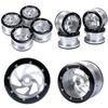 Alloy 4x 22 Beadlock Wheel Rims For 110 Rc Axial Wraith Trx4 Crawler Redcat