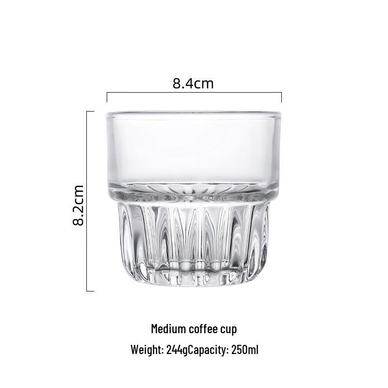 Stackable Glass Beverage Cup