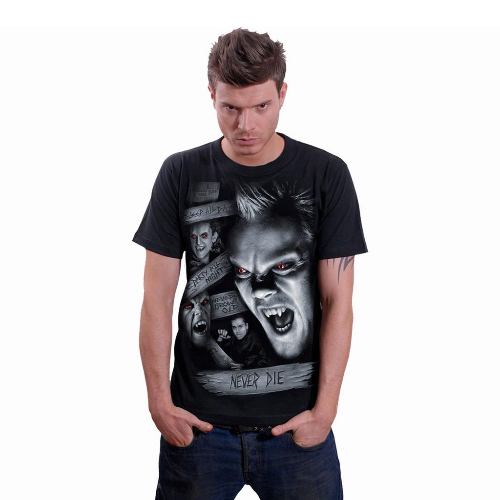The Lost Boys Unisex Adult Never Die Back Print T-Shirt