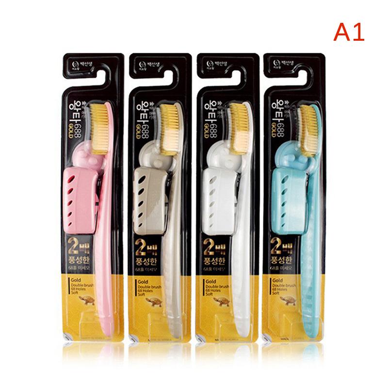 1ks zubní kartáček s velkou hlavou zubní kartáček pro dospělé manuální zubní kartáček ústní čištění