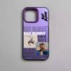 B-Bad Bunny Art Album Etui na Telefon Dla iPhone 17 16e 16 15 14 13 12 11 mini Pro Max X XR XSMAX 8 7 Air Plus Przeciwupadkowe Matowe Pokrowiec