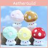 Kawaii Plush Mushroom Keychain Soft Velvety Doll Colorful Bag Accessory For Kids