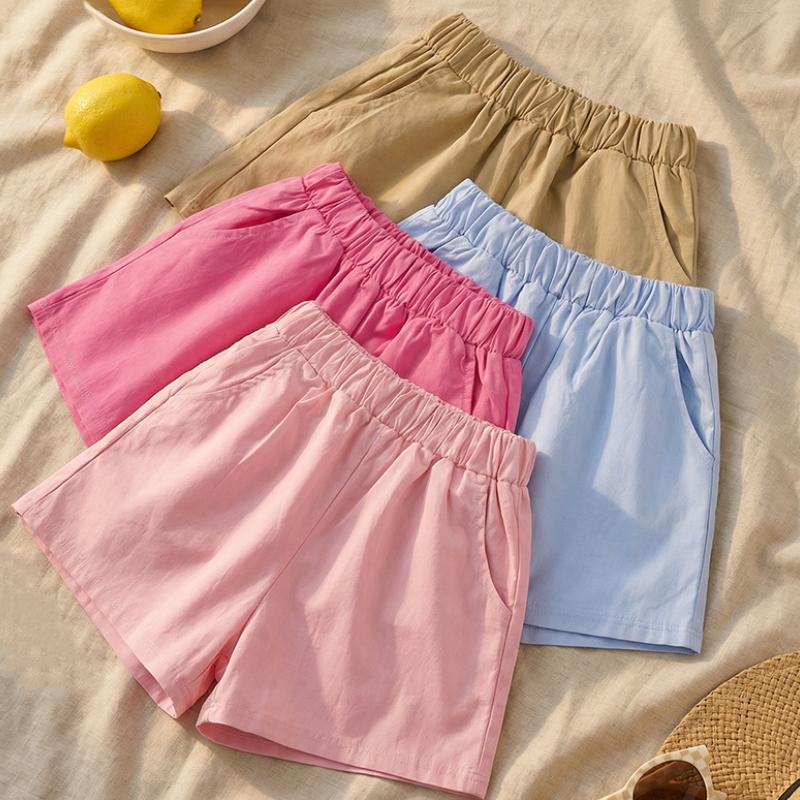 Summer Children Girls Shorts Candy Color Infant Babys Girls Shorts Thin Solid Color Casual Toddler Kids Girls Shorts