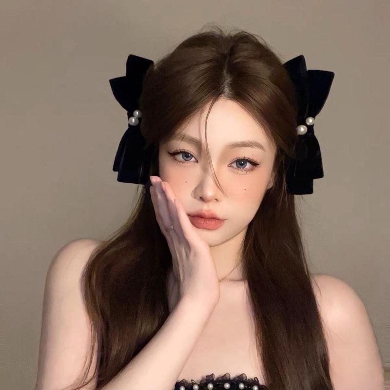 Bows of Velvet Hairpin Hair Accessory Hair Clip Headpiece New Year Christmas Bride