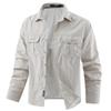Men Outdoor Thin Breathable Comfortable Cargo Shirts Male Multi Pockets Tooling Shirts Spring Male Mountaineering Shirts