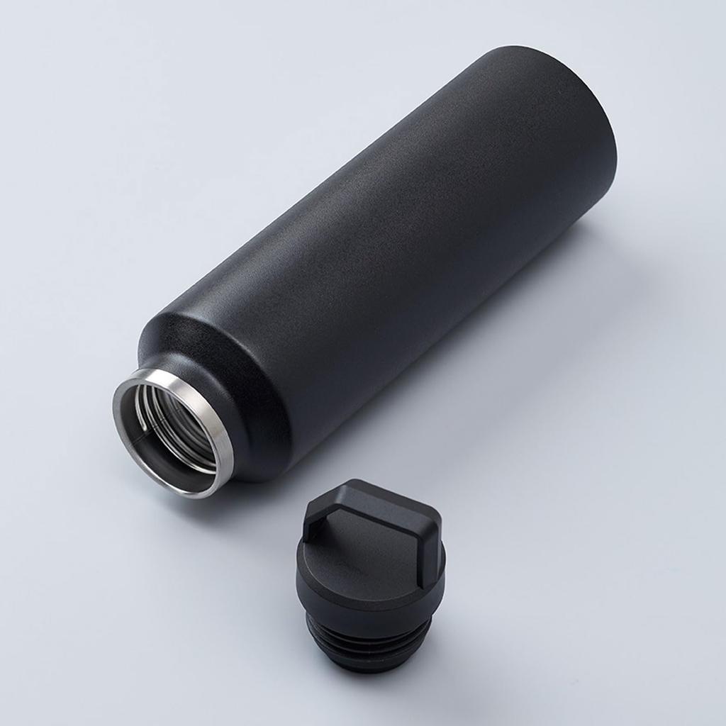 Handle Style Bottle 440ml | Copper Plated Stainless Steel Thermos Bottle with Copper Plated Construction for Heat and Cold Retention, Plain Design, Za