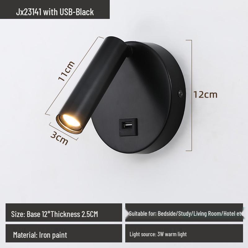 Modern Wall Light for Eye Protection: Ideal for Reading, Hotel Corridors, Bedrooms, and Children's Rooms