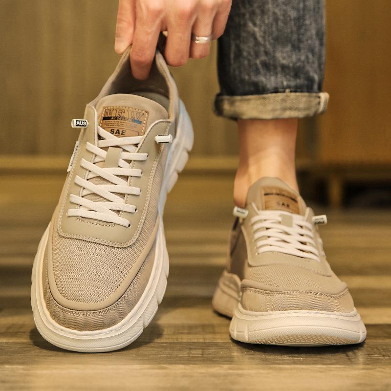 Canvas Men's Shoes New Breathable and Non-smelly Black Cloth Shoes Camouflage Board Shoes Casual Sports Trendy Shoes