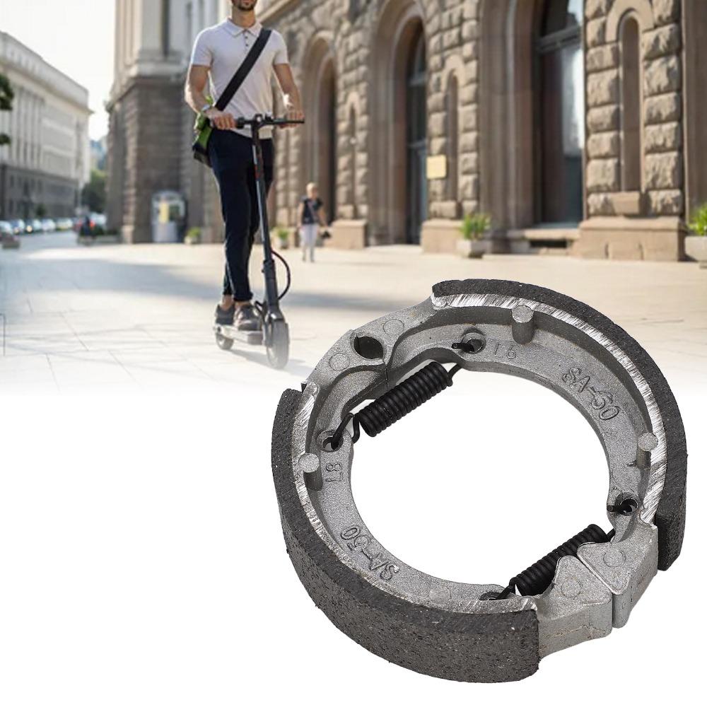 Black Drum Brake Shoe Metal Brake Pad Shoe for MAX G30 Motorcycle Replacement