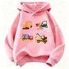 Boys' and Girls' Warm Sports Pullover ShirtsLatest Trendy Children's Casual Hooded Sweater with Cute Cartoon Patterns