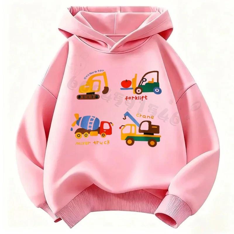 Boys' and Girls' Warm Sports Pullover ShirtsLatest Trendy Children's Casual Hooded Sweater with Cute Cartoon Patterns