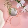 Portable HD Student Handheld Makeup Mirror - Cute, Round, Mini On-the-Go Design