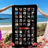 How to Train Your Dragon Print Beach Towel, Versatile Lightweight Absorbent Beach Towel for Pool Surf Yoga Bathroom, Perfect Birthday Holiday Gift