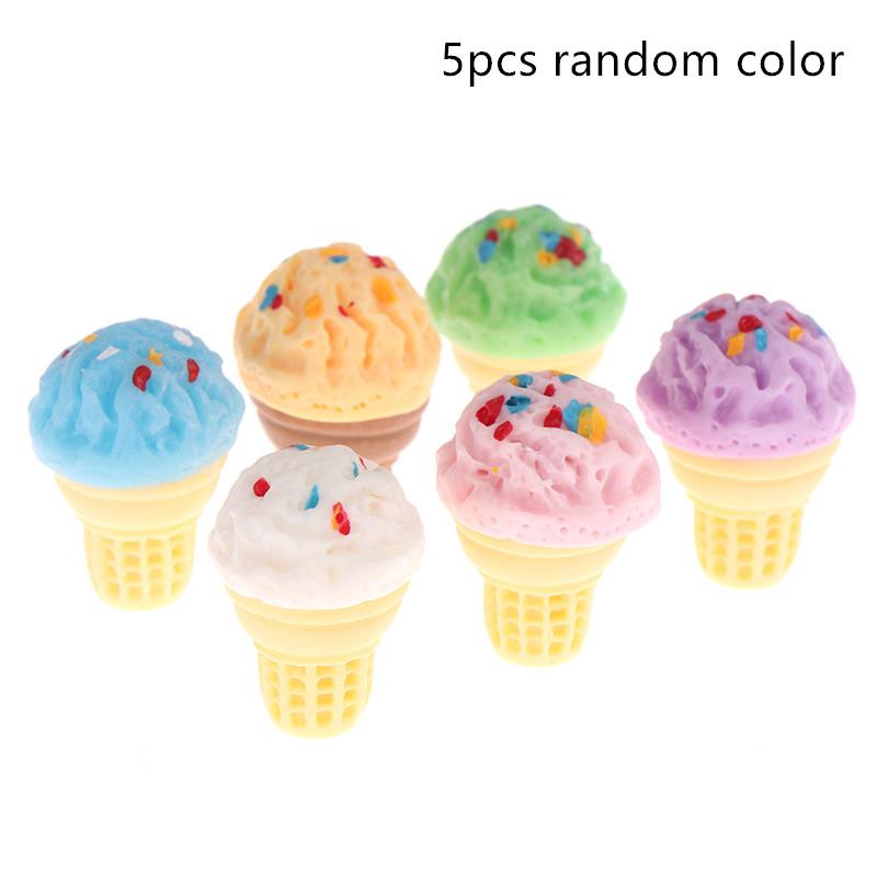 1/12 Dollhouse Simulation Ice Cream Cup Dollhouse Miniature Kitchen Food Accessories Dolls House Decoration Toys