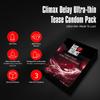 Basic Instinct Climax Delay Ultra Thin Latex Condoms for Men Wild Cherry Flavoured, 3 Pcs (Pack of 5)