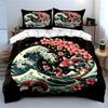 Zen Koi Trio Artwork Design Exquisite Three-Piece Bedding Set Gift For Kids And Adults