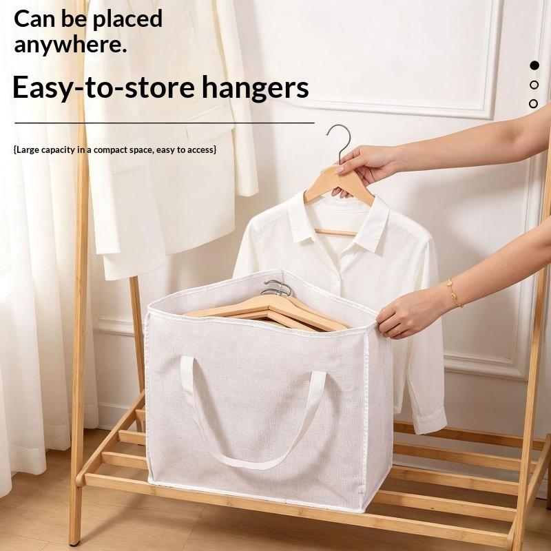 Hanger Storage Bag Clothes Hanger Organizer Holder For Space Saving Fits Triangle Or Square Hangers With Handles