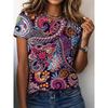 Women's T Shirt Print Graphic Animal Plants Vintage Classic Short Sleeve Neck Round Neck Regular Tops Summer