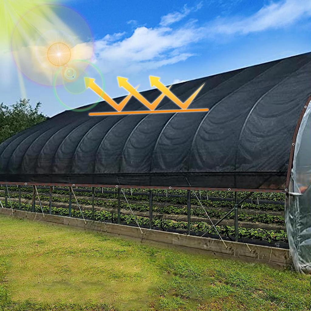 10x10ft 40% Shade Cloth With Grommets - Sun Protection Mesh For Garden, Greenhouse & Patio