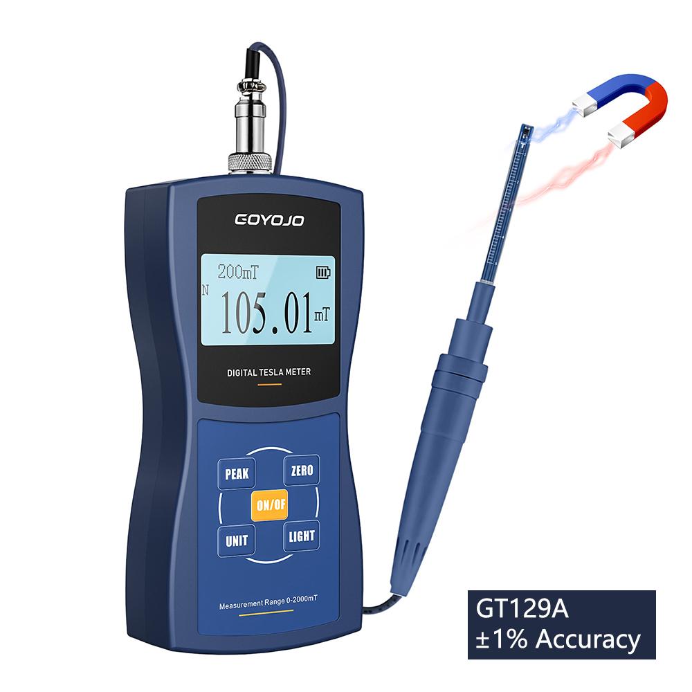 Permanent Magnet Gauss Meter Handheld Digital Tesla Meter Magnetic Flux Meter Surface Magnetic Field Test 5% 2% 1% Accuracy