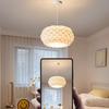 Minimalist Feather Chandelier for Bedroom or Children's Room - French Cream Design