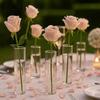 Transparent Flower-Wrapping Vases Plastic Shatterproof Clear Flower Vases Cylindrical Modern Hydroponic Plants Vase Home Decor