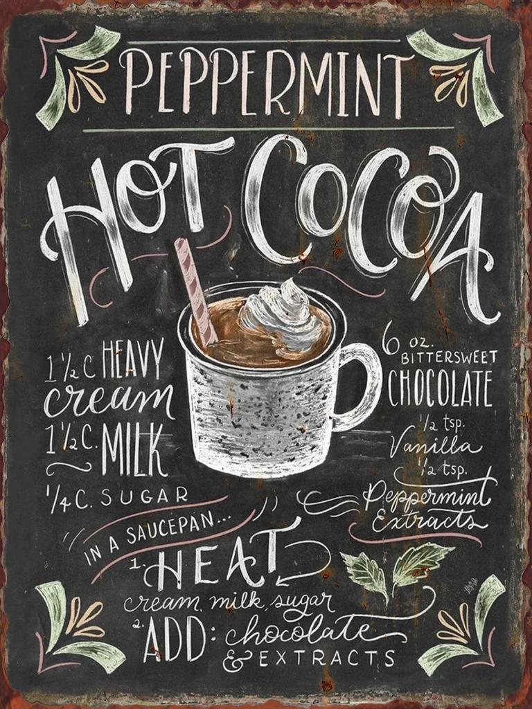 Tin Painting Christmas Coffee Signs for Cafe Shop Club Pub Bourbon Decorative Plaques Wine Wall Decoration Metal Sign Vintage