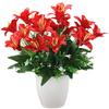 Silk Lily Flower Set - Decorative Artificial Bouquet for Living Room & Dining Table