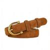 Women's Velvet Retro Fashion Leather Belt for High-End Jeans and Dresses