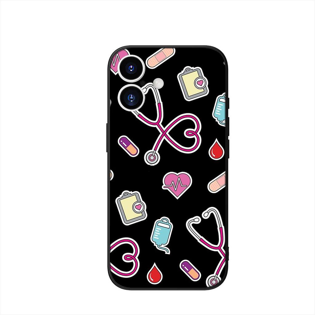 Nurse Doctor Stethoscope Happy Tooth Dentist Phone Case for OPPO A18 A16 A17 A38 A54 A40 A60 A80 A78 A79 A57 A55 A96 A15 A53