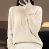 Navava Women S Solid Daily Ribbed Mock Neck Long Sleeve Sweater Nk3383