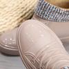 Warm Womens Rain Shoes Fur Winter Waterproof Boots Woman Galoshes Fashion Garden Rainshoes Plush Boot Brand