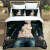 Copripiumino Damon Salvatore, Articolo per Fan di Vampiri Horror, Set Biancheria da Letto per Bambini 2 Pezzi, Morbido Copripiumino in Microfibra per Adulti