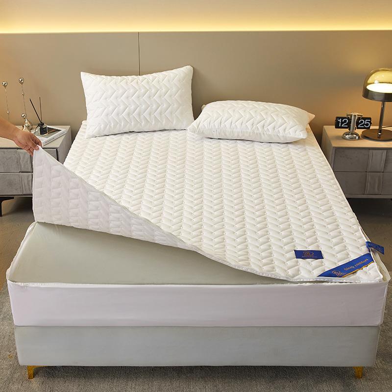Blue Waterproof Mattress Cover Zipper Bed Covers Thicken Fitted Sheet All Inclusive Bedsheet Yatak örtüsü(Pillowcase Need Order)
