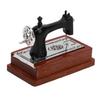 1:12 Scale Dollhouse  ature Vintage Sewing Machine   Sewing Machine for Doll House Scene Layout Dark Brown
