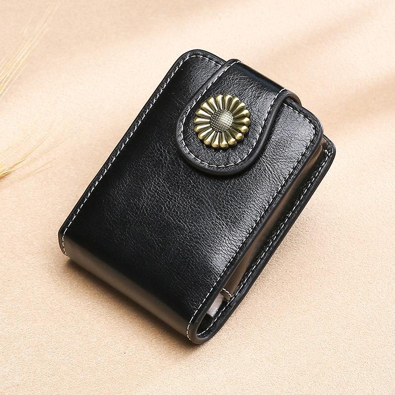Mini Makeup Bag Portable Lipstick Cosmetic Bag with Button Lipstick Packet Women's Cosmetics Lipsticks Storage Pouch with Mirror